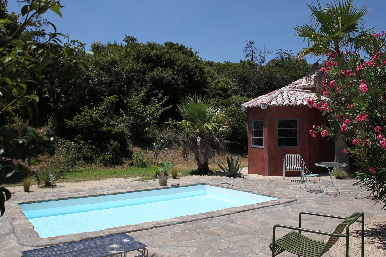 エントランス側からのプール