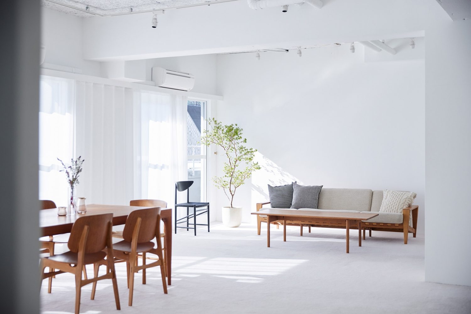 501 床はすべて白いカーペット