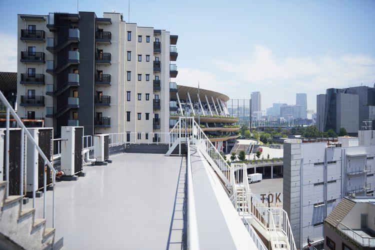 オプション:屋上 抜けは国立競技場