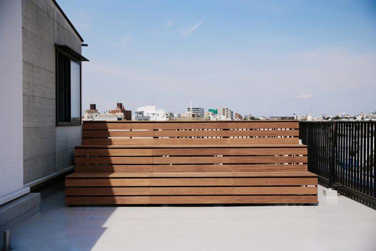 オプション：屋上 物撮りにも使えるベンチ
