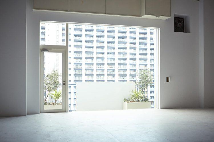 大きな窓からはやわらかな光