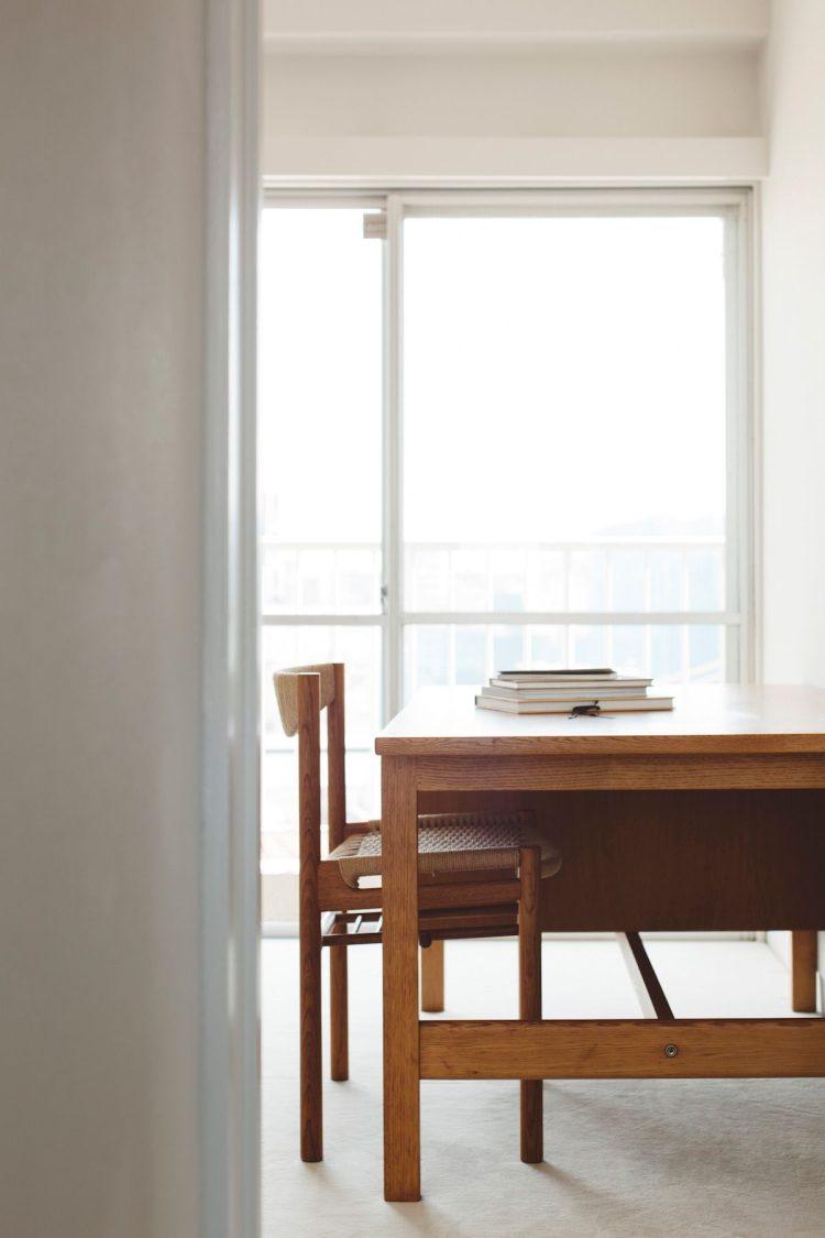 メイクルームのすぐ横にはベランダが