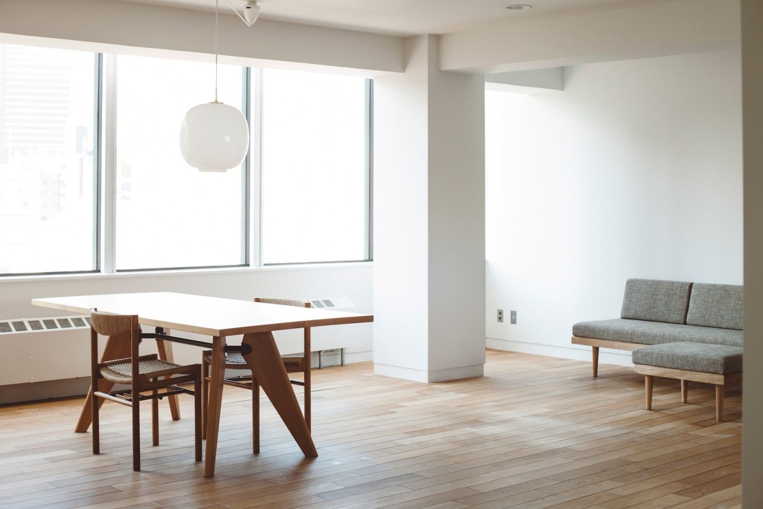 43㎡の広々としたリビング