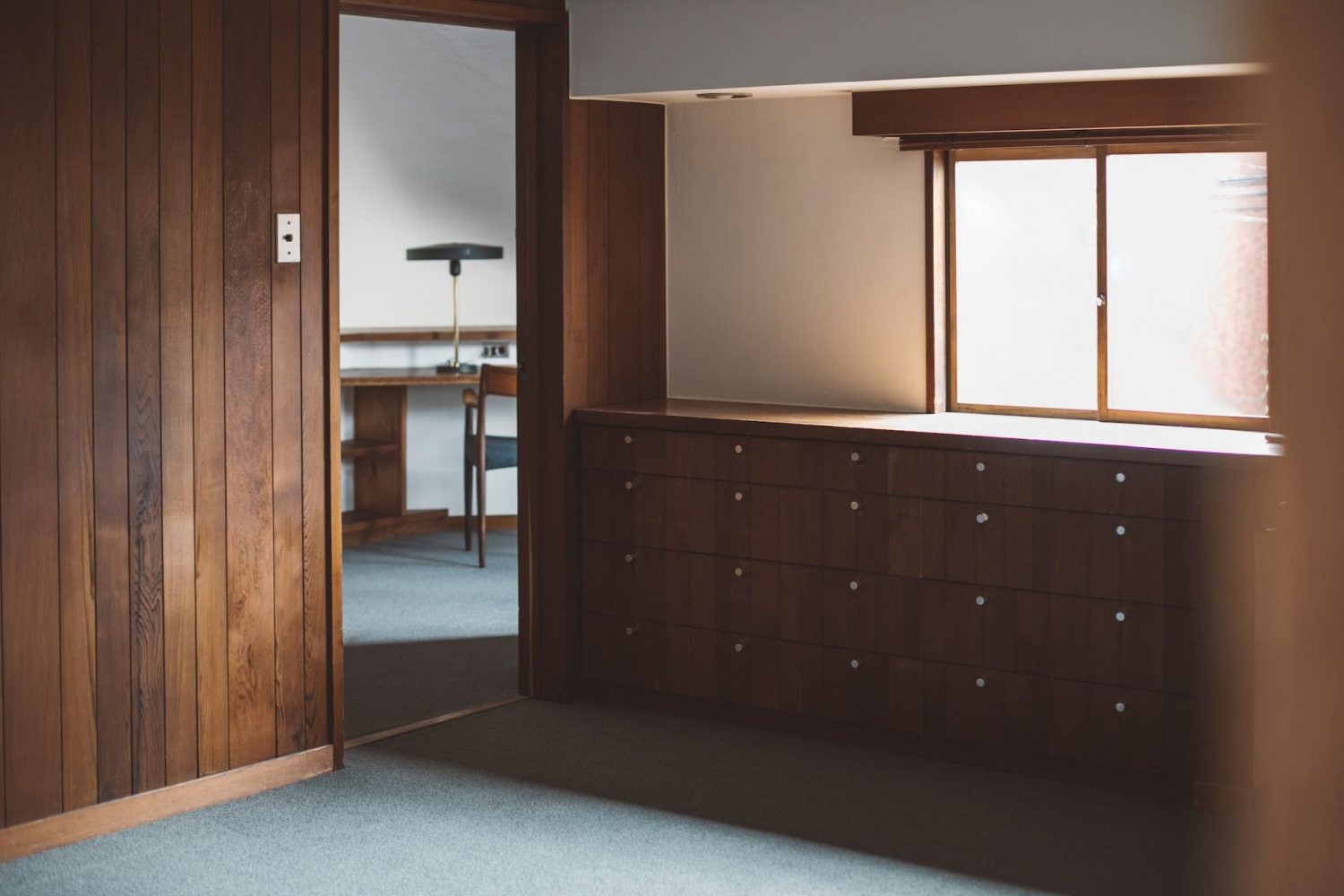 メイクルームもテイストを統一