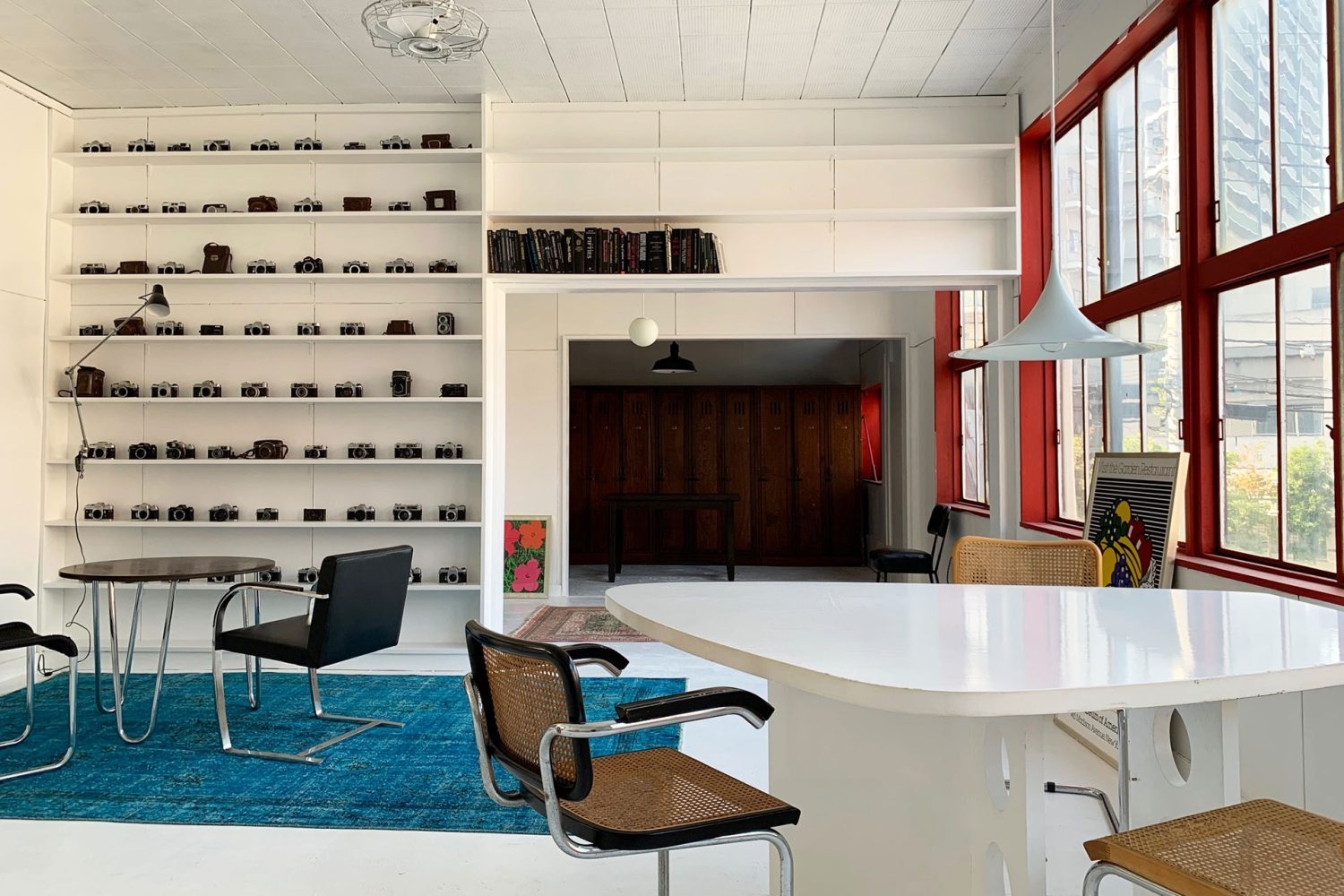 北側に多くの窓