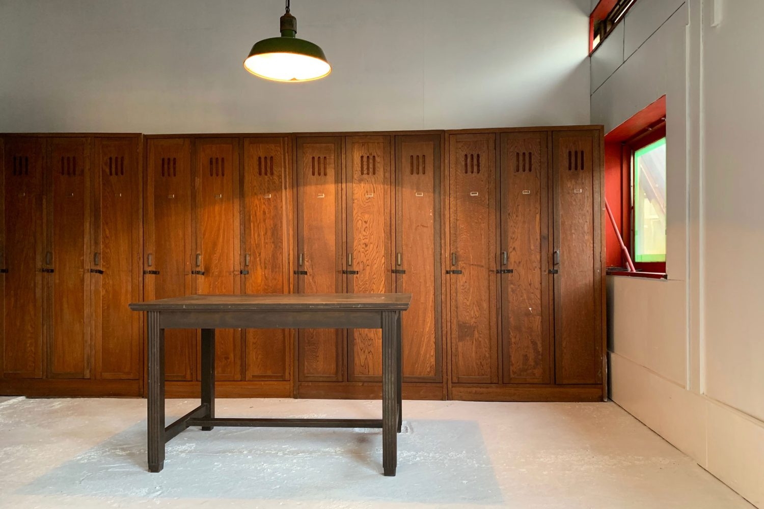 以前使用されていたロッカー