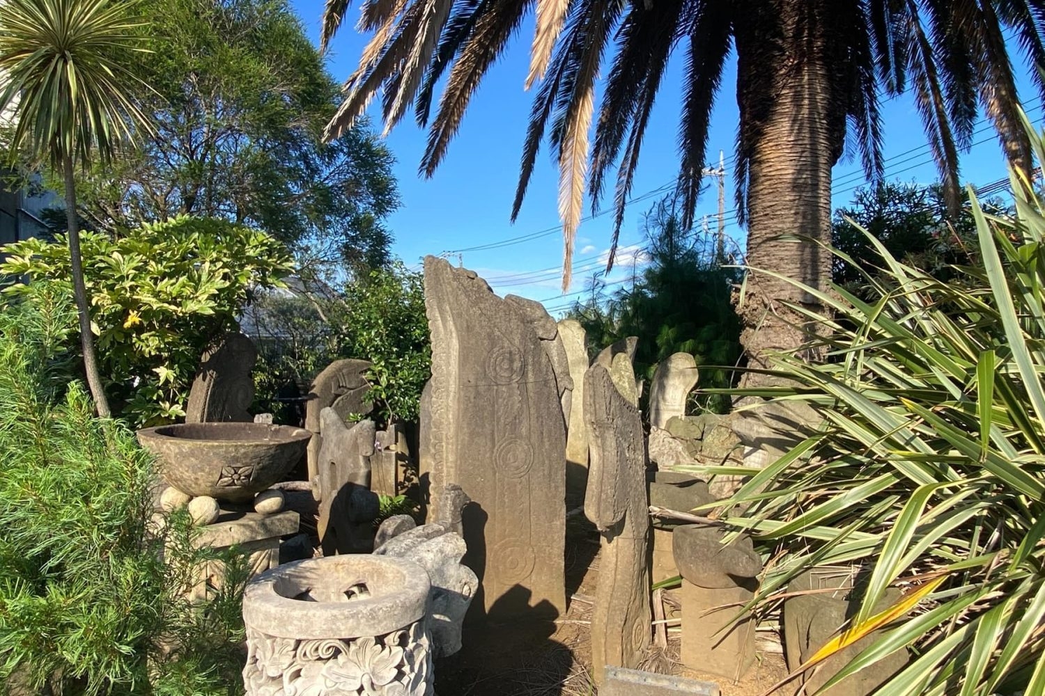 ユニークなガーデンストーン