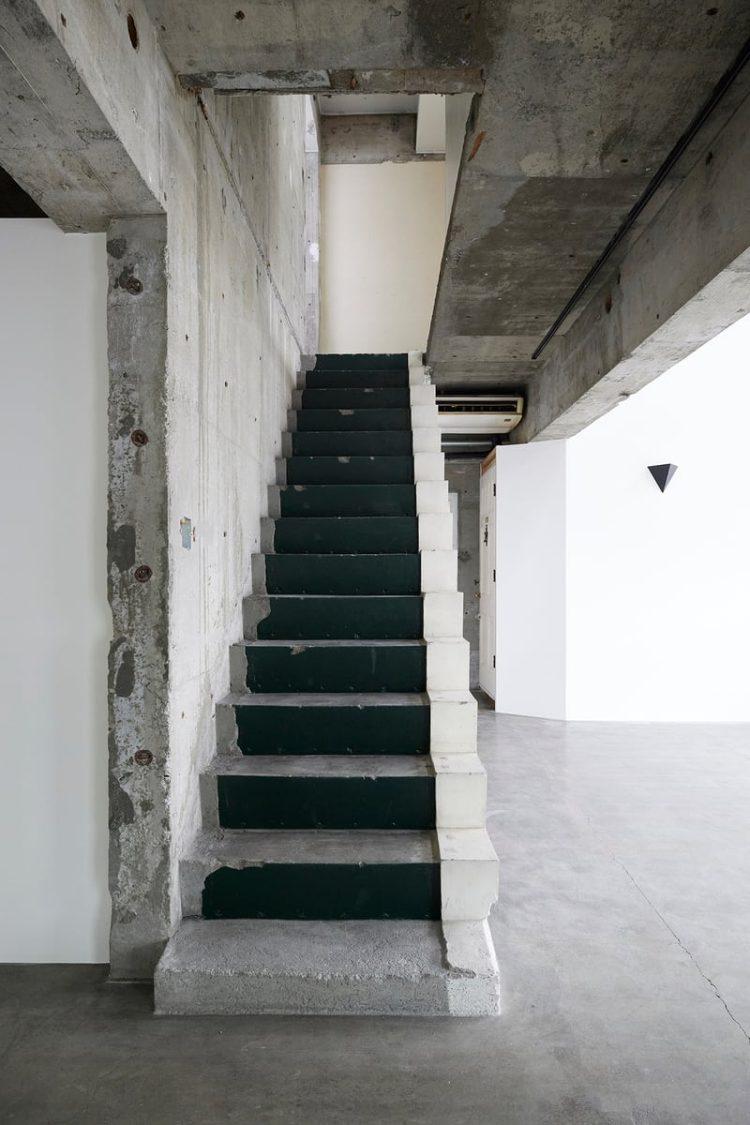 ダークグリーンがアクセントに