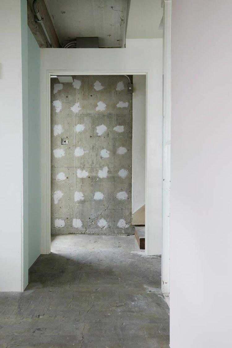 ドットのようなデザイン壁