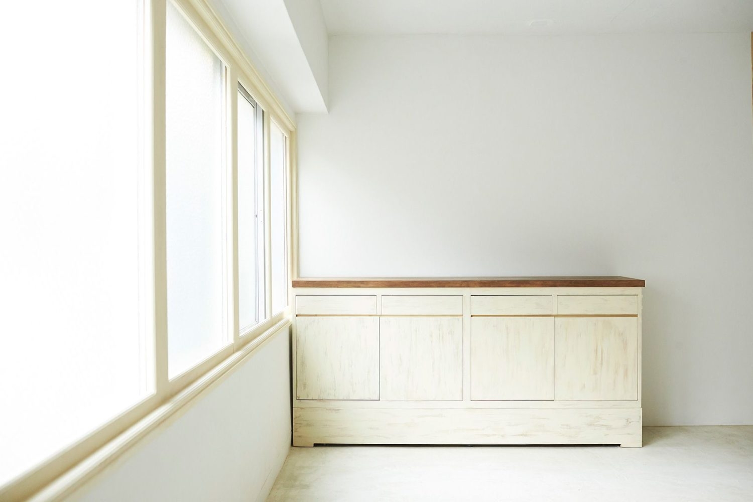 可動式カウンター(白面)