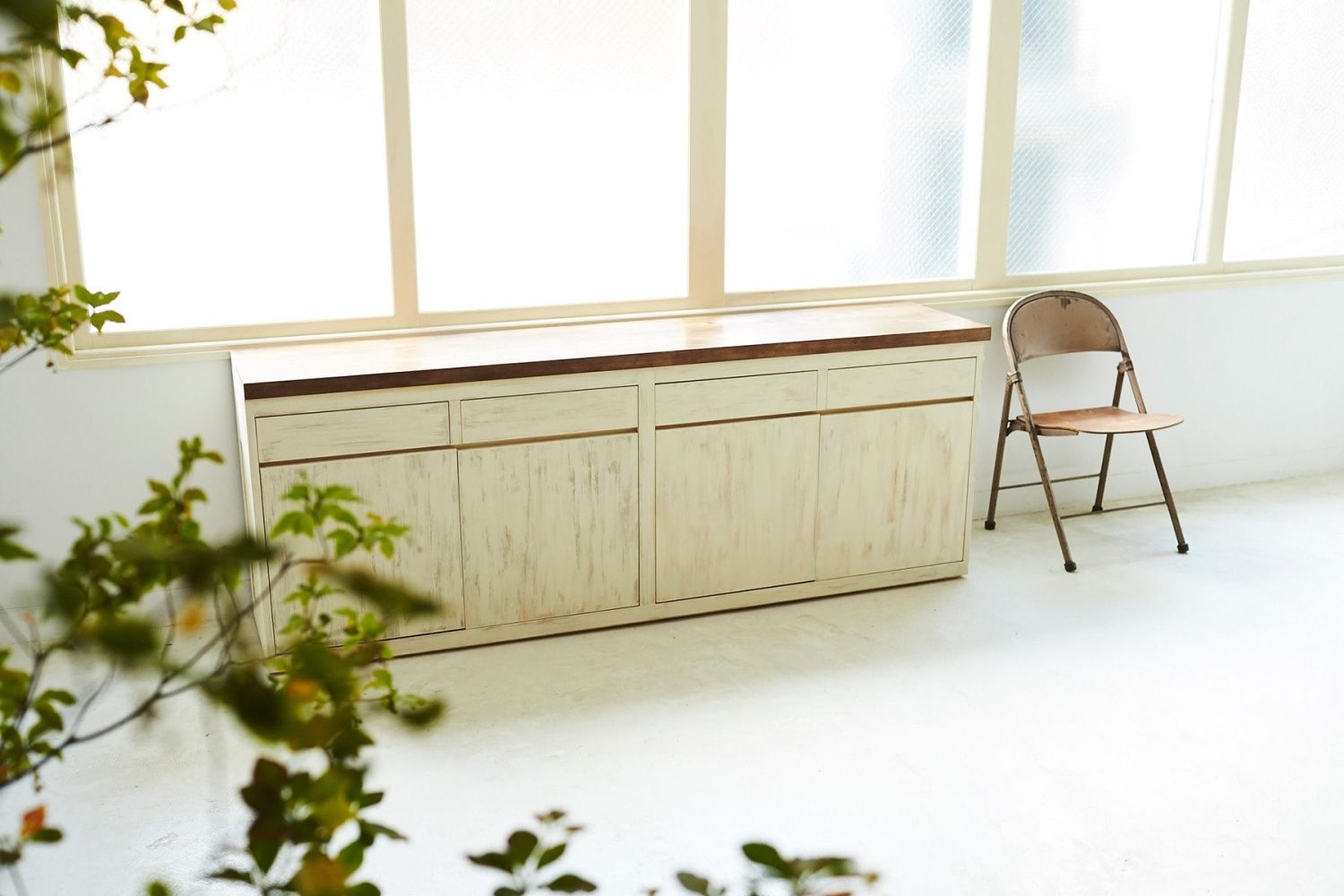 可動式カウンター(白面)