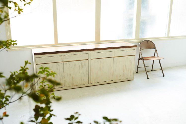 可動式カウンター(白面)