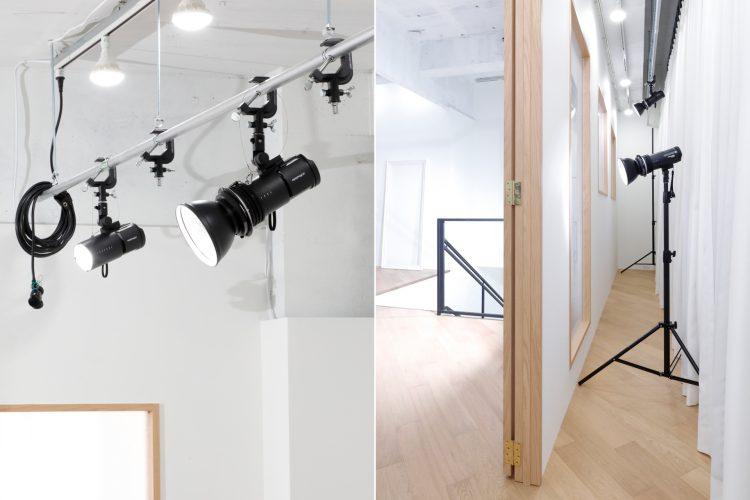 窓裏や天井バトンに照明設置が可能