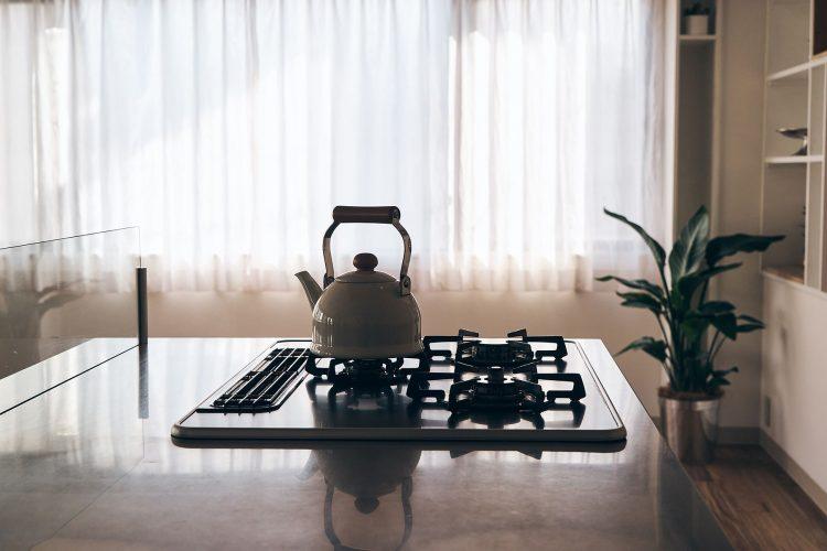 2F ガスコンロは3口