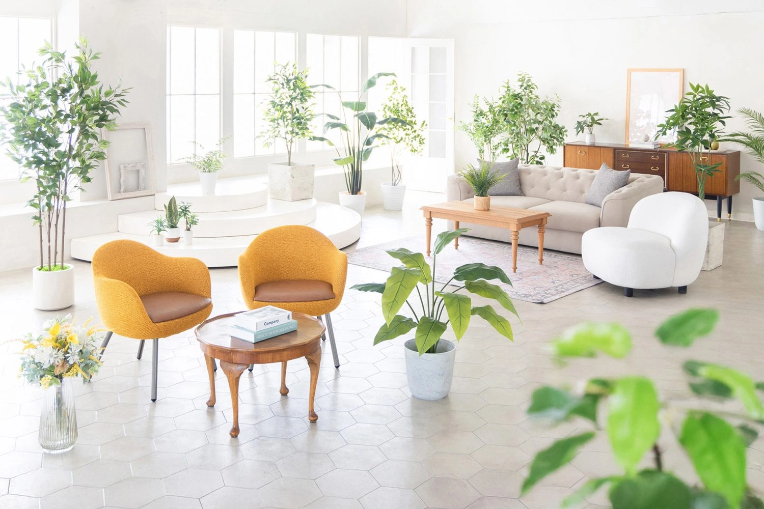 やわらかい自然光が入るスタジオ