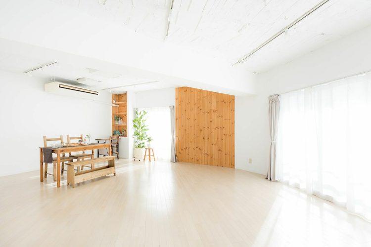 ダイニングを再現したエリア