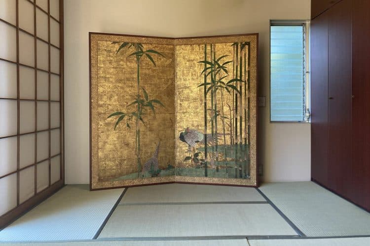 オプション:金屏風