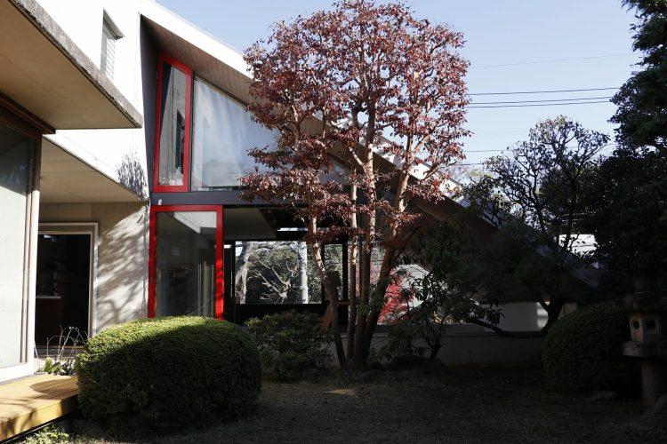 庭からリビング