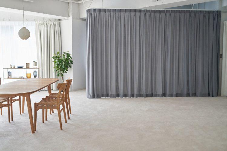 グレーベルベットカーテン