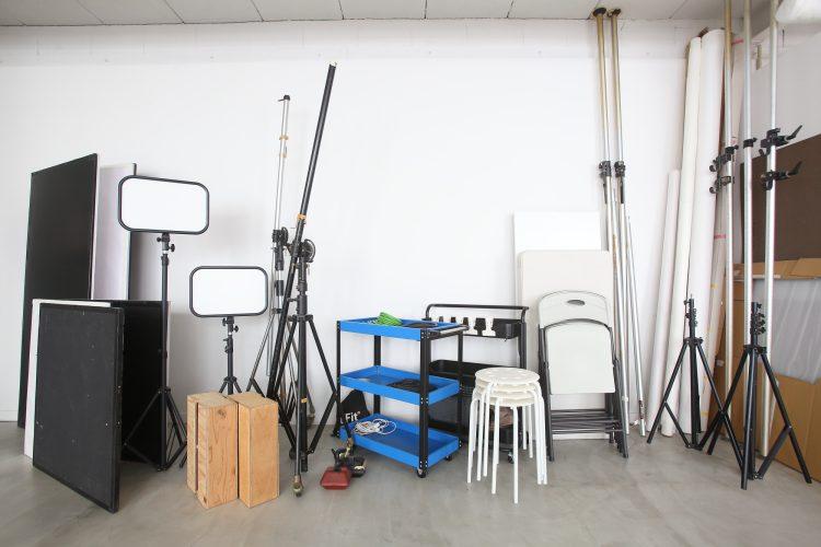 撮影機材・備品(LEDライトはオプション)
