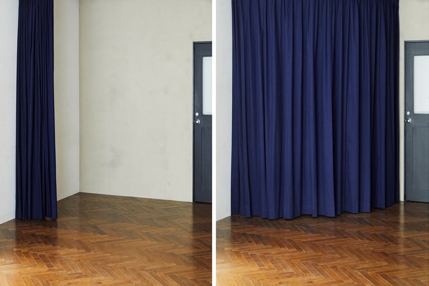 簡易的に着替えられるカーテン