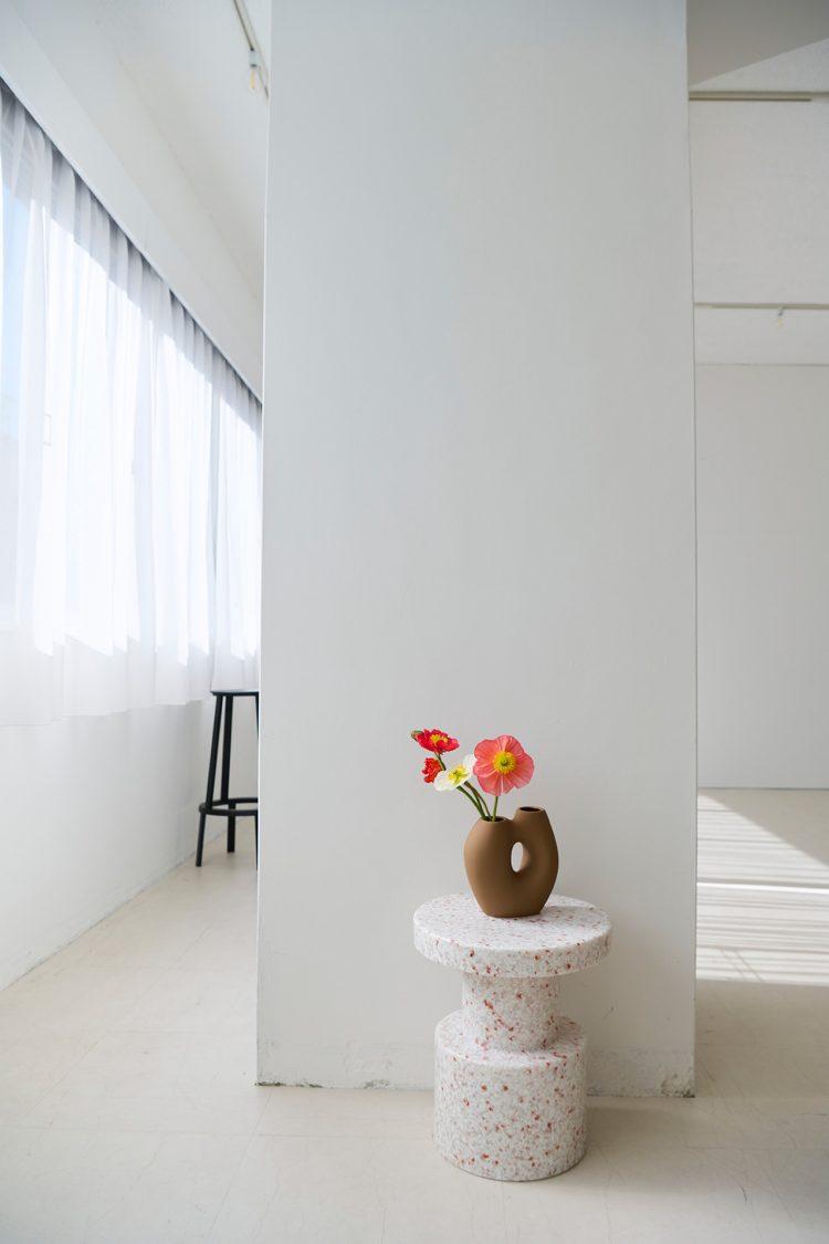 柱を活かした撮影も