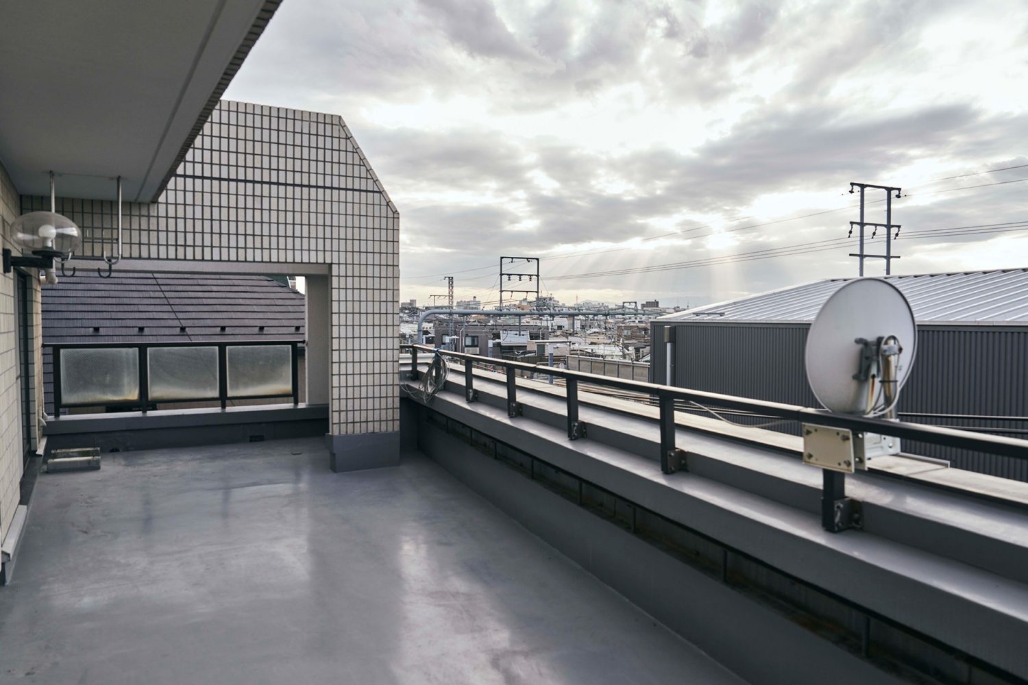 ゆとりある広さのベランダ