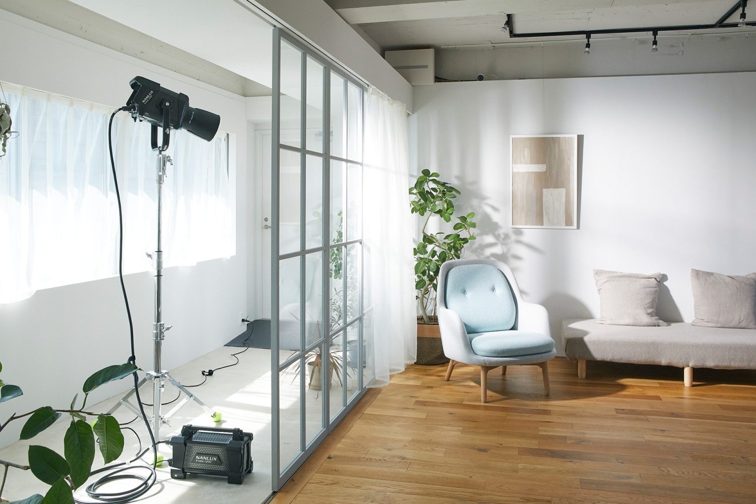 内窓からのライティング