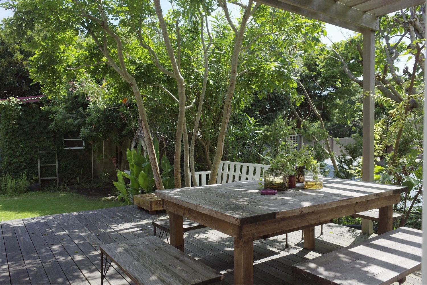 1F ウッドデッキテラス