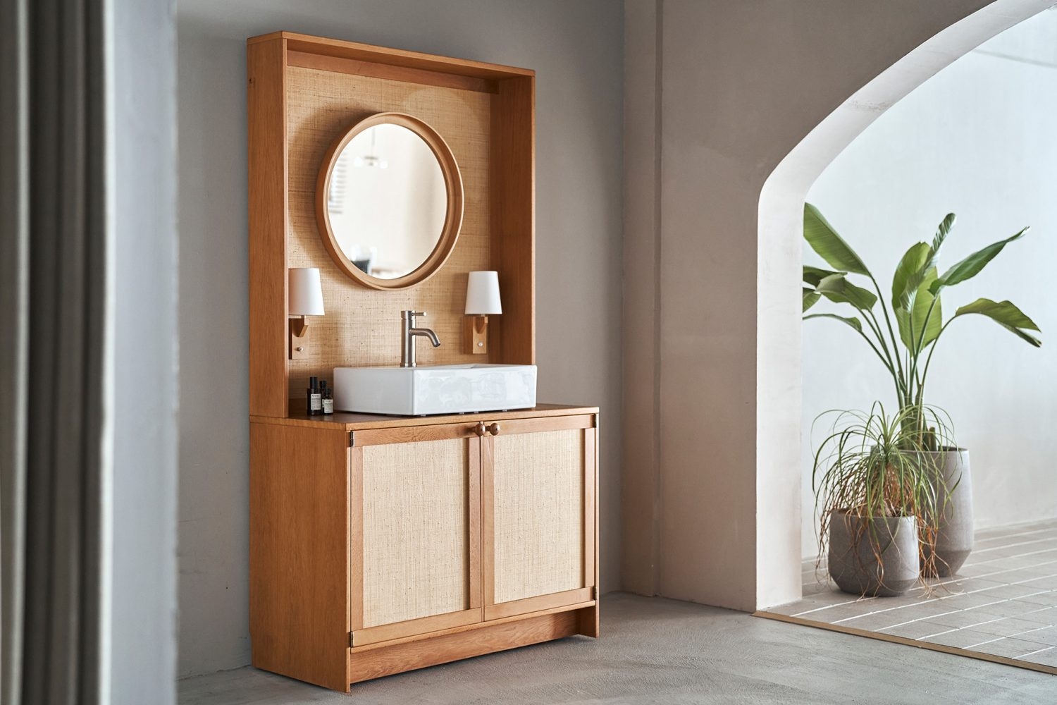 ドレッサーは洗面台としても撮影可能(ダミー)