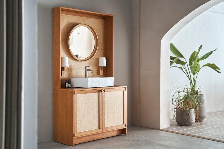 ドレッサーは洗面台としても撮影可能(ダミー)