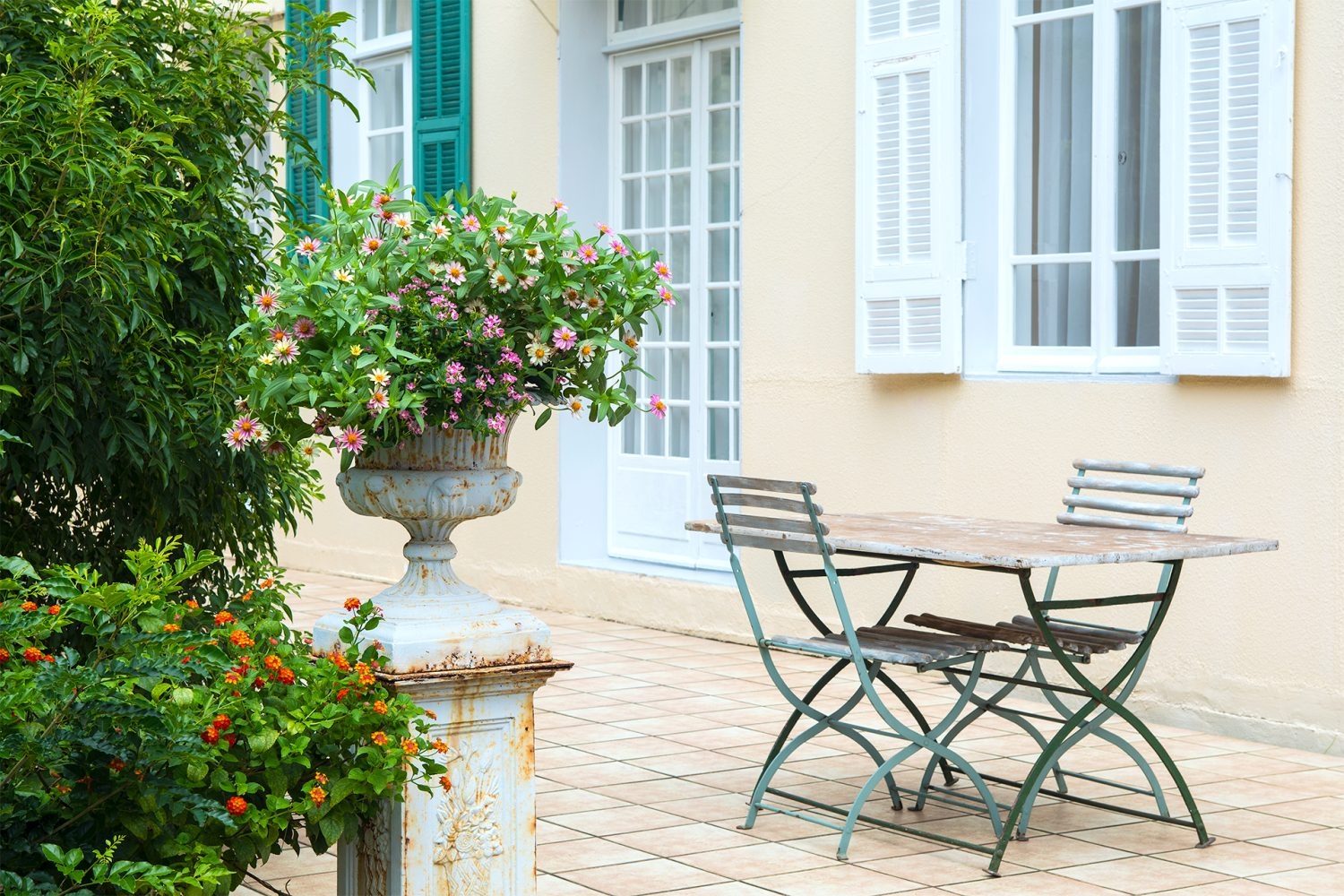 南側のゆとりあるテラス