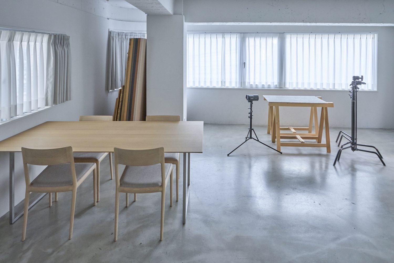 エリアを分けてクライアントスペースを設けることも可能