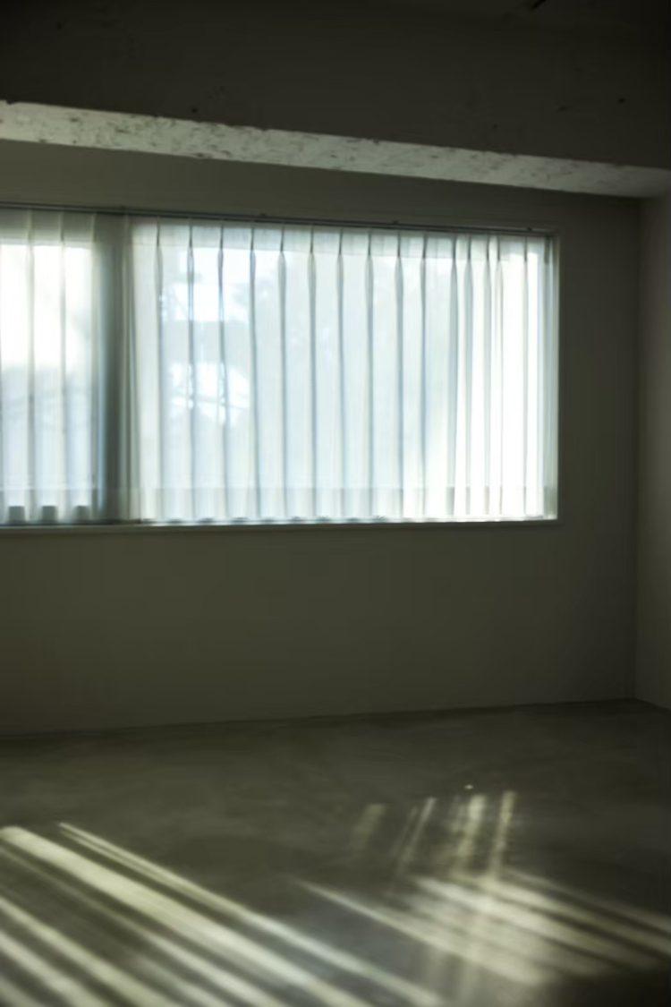 たっぷりと光が差し込む西側のパノラマ半窓