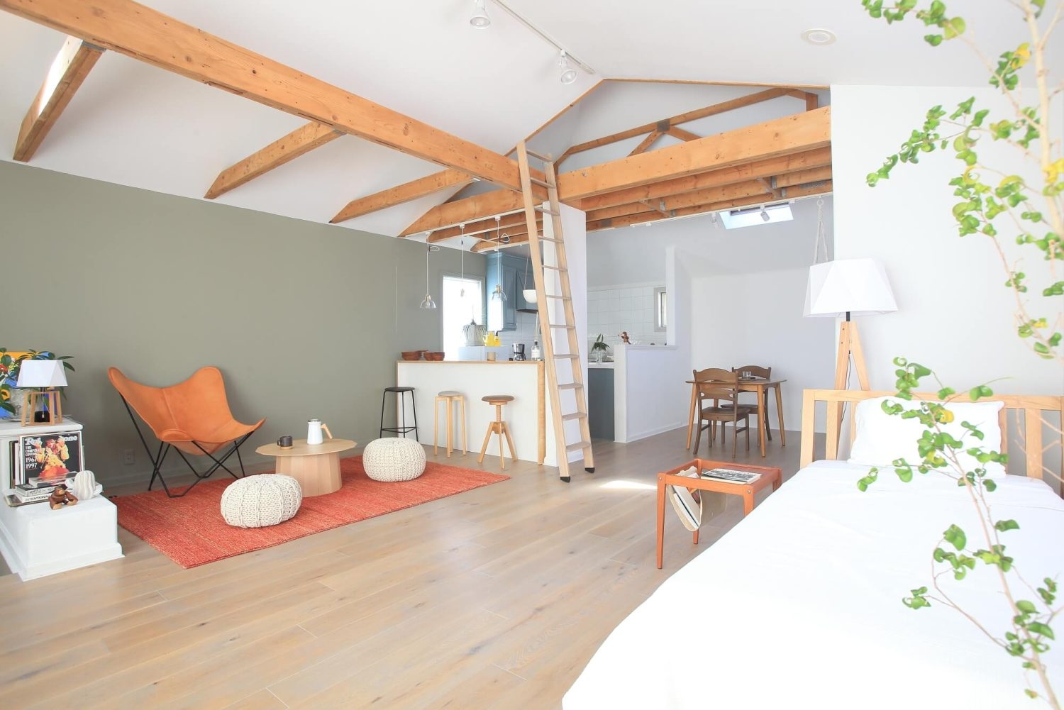 1st 2F / 木のあたたかみに包まれるLDK 天窓2ヶ所あり