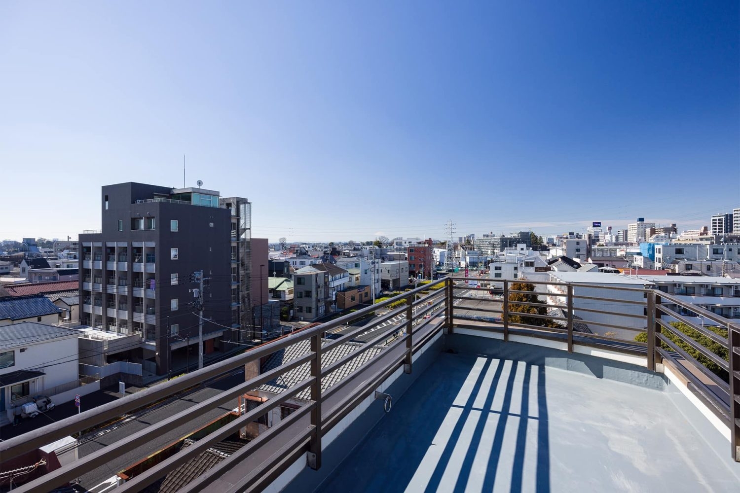 快晴時は富士山が見られます