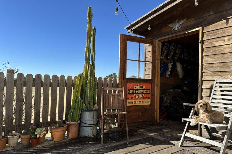 スタジオより車で20分ほどの小屋