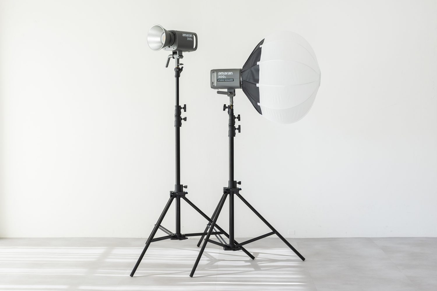 オプション:amaran 300C✕2(付属ランタン60)