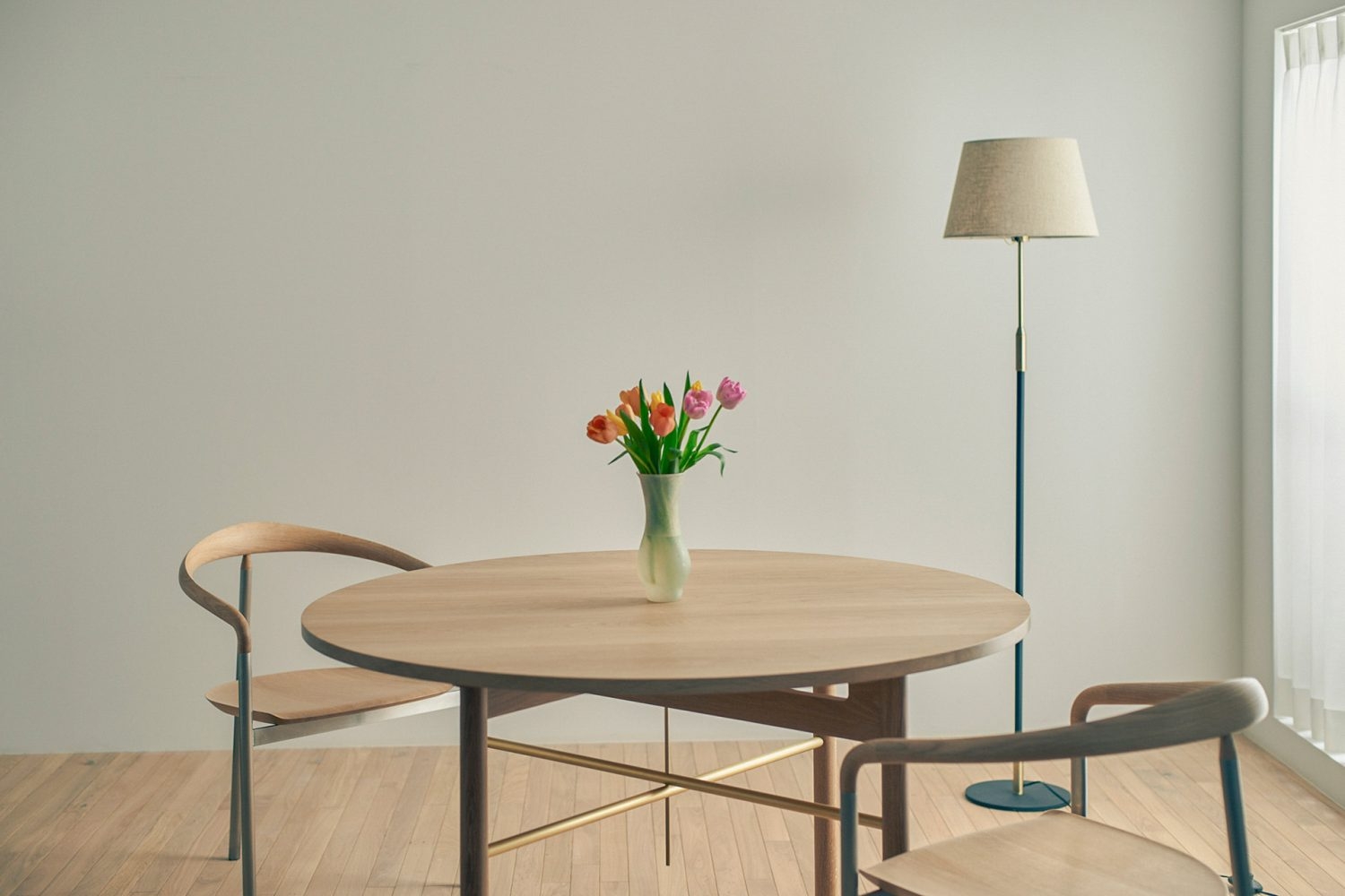 やさしい印象のダイニングスペース