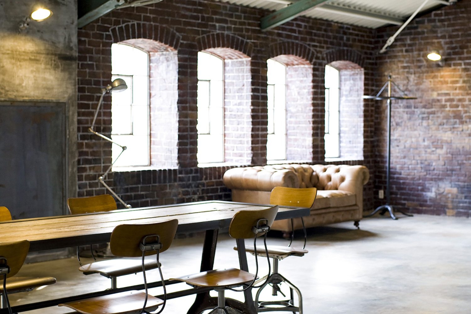 南側窓から差し込む光