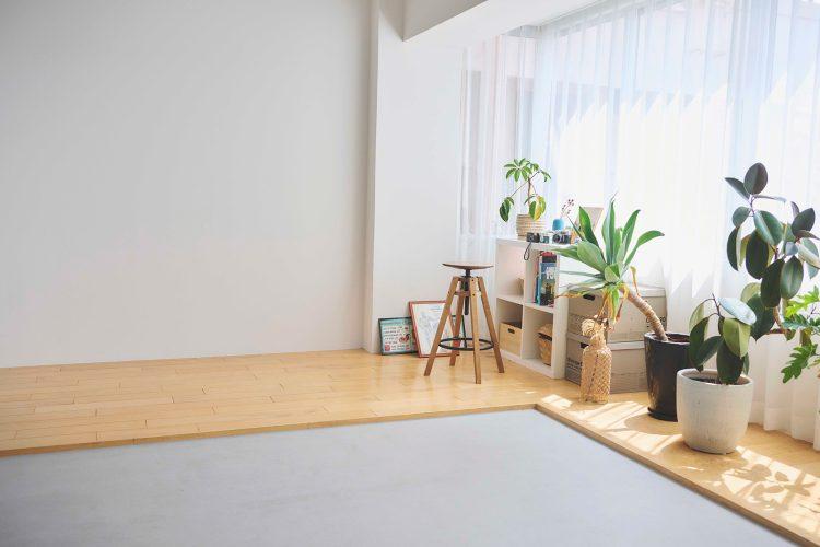 優しい印象のウッド床