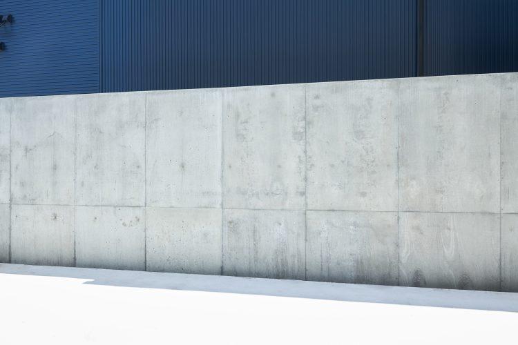 テラス南側のコンクリート壁での撮影も