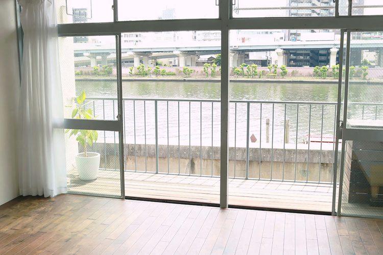 目の前に広がるリバービュー