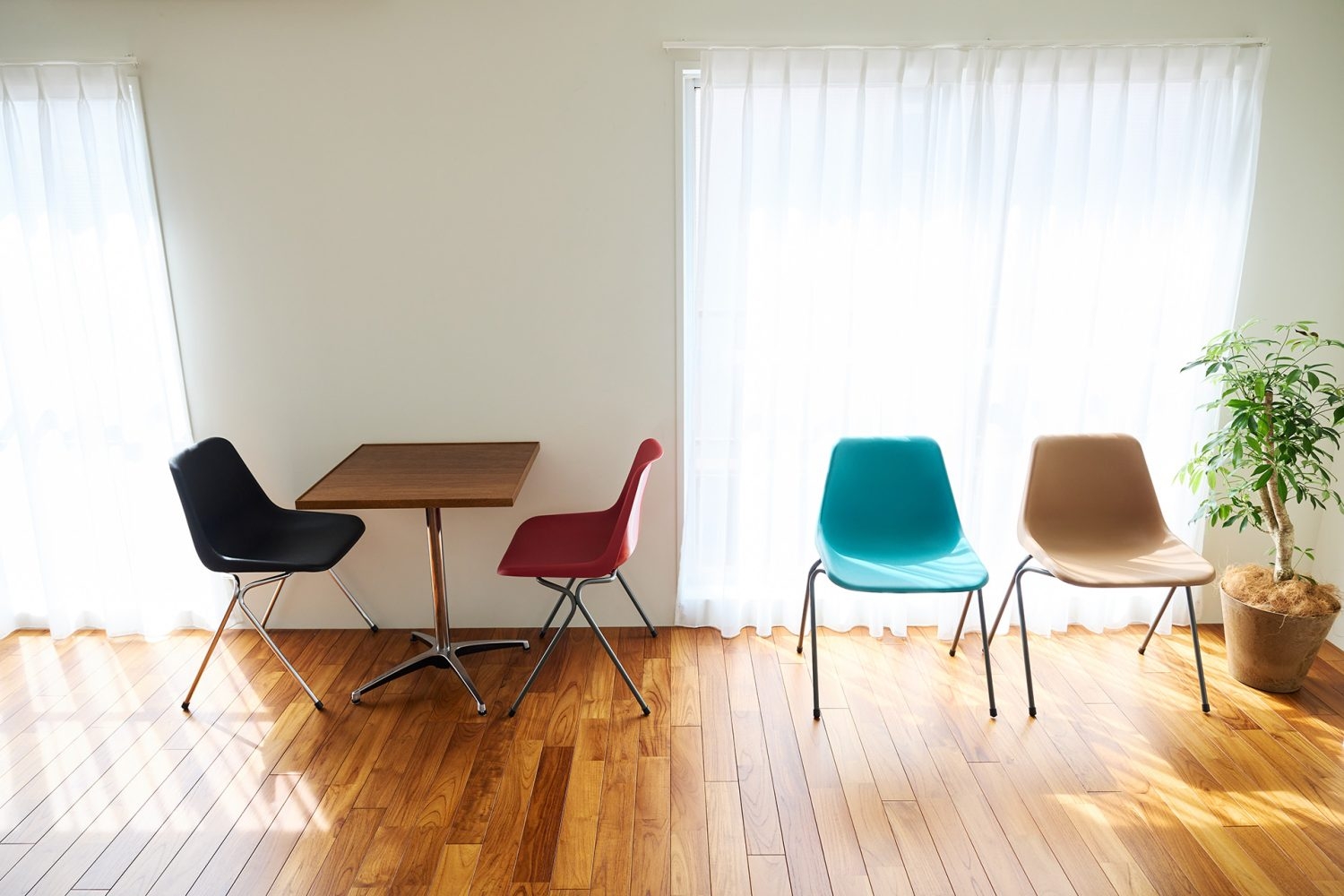 6F さまざまなカラーの椅子