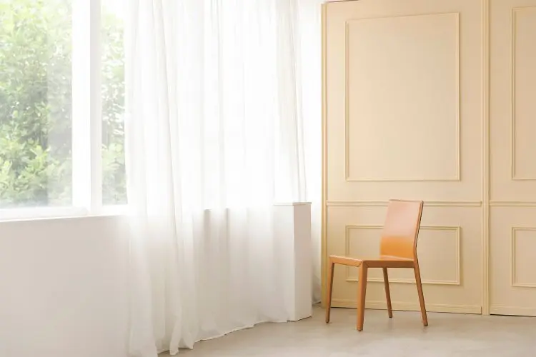 南側 / カーテン越しのやわらかな光