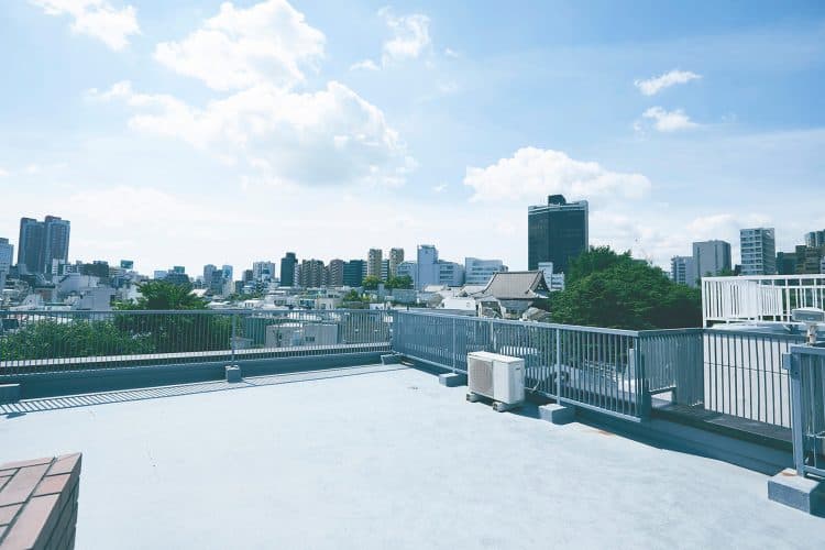 オプション:屋上 / 抜け感のある眺望