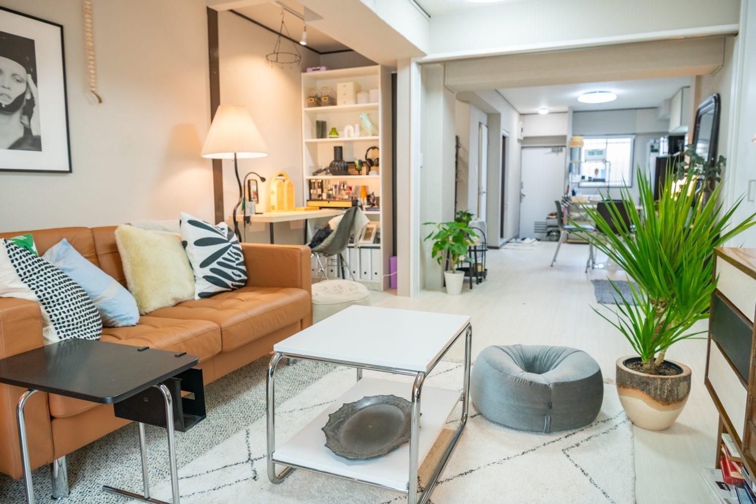 リビングから玄関まで繋がるワンフロア