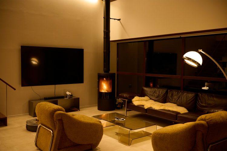 冬のリビングも演出できる薪ストーブ(事前要相談)