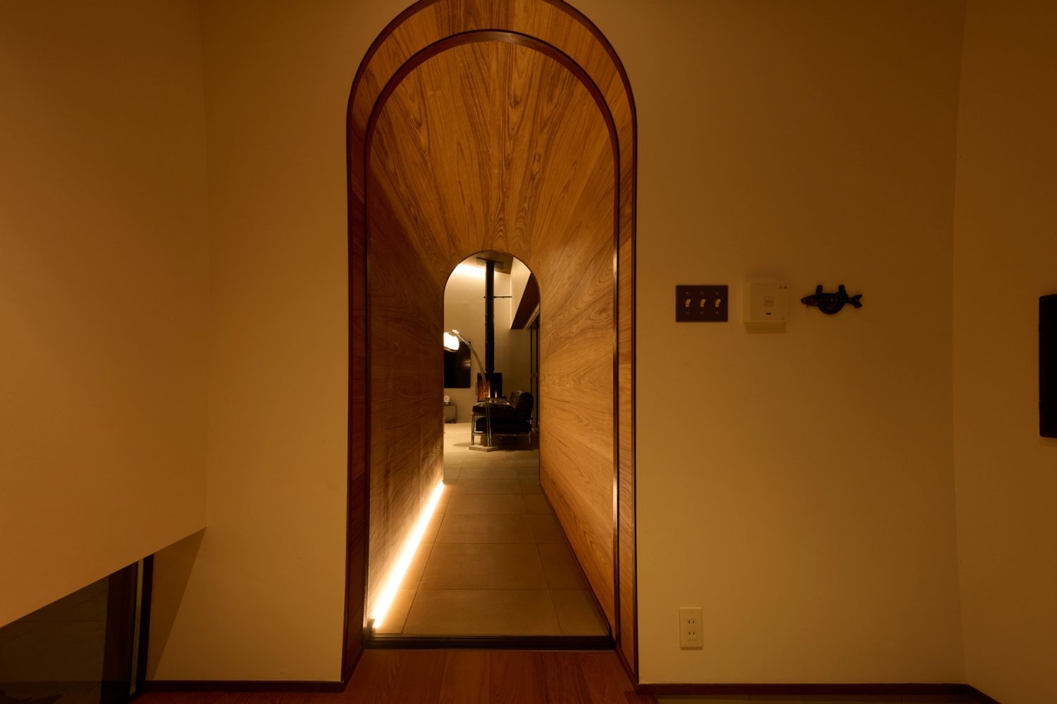 ライトアップによってより幻想的な空間に