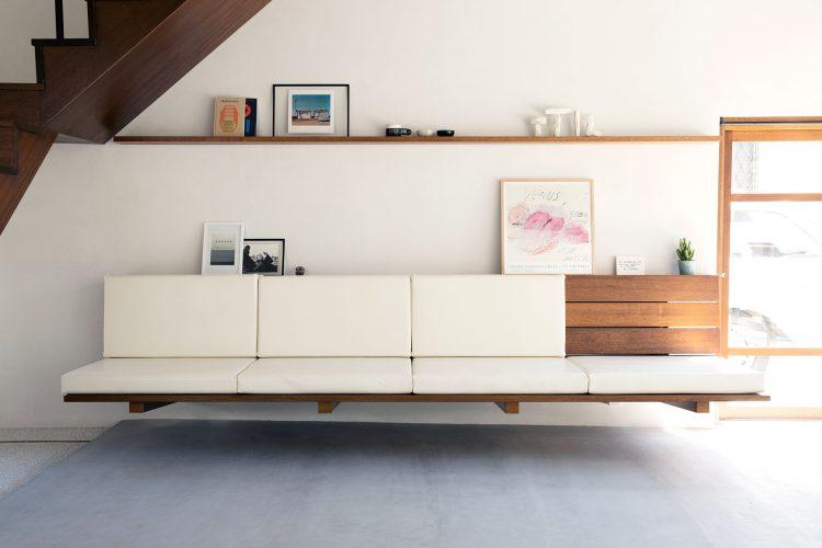 ベンチソファのクッションは取り外し可能